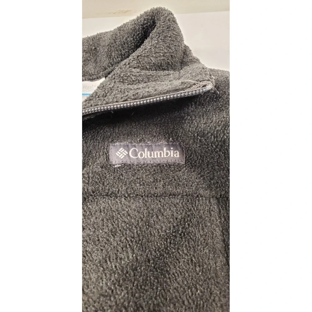 Columbia Fleece Jacket Kids Size Xxs‎ Gray Full-Zip Long Sleeve Pockets
